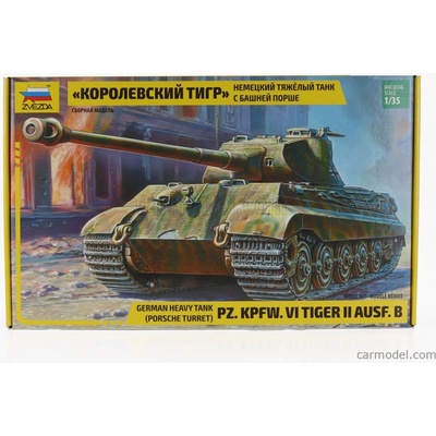 Zvezda Tank Pz. Kpfw. Vi Tiger Ii Ausf. B Military 1945 / 1:35