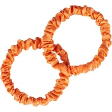 Pilō Silk Hair Ties Pop of Orange Slim 100% hedvábné gumičky do vlasů 2 ks