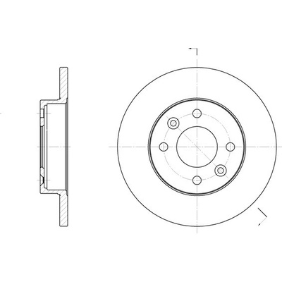 Brzdový kotúč REMSA 6067.00