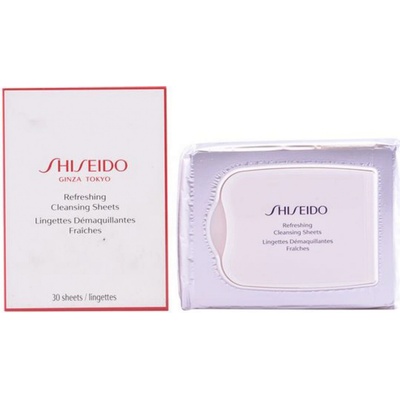Shiseido Refreshing Cleansing Sheets osvěžující čisticí ubrousky 30 ks