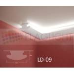  Ld-09 Декоративен профил за скрито led осветление ► 2метра (ld09)