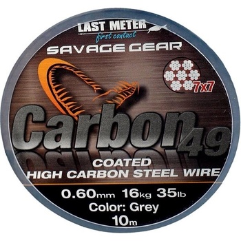 Savage Gear Carbon49 Coated Grey 10 m 0,60 mm 16 kg
