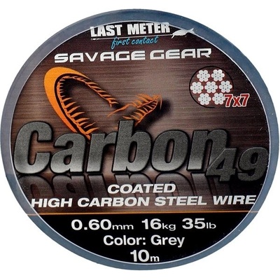 Savage Gear Carbon49 Coated Grey 10 m 0,60 mm 16 kg