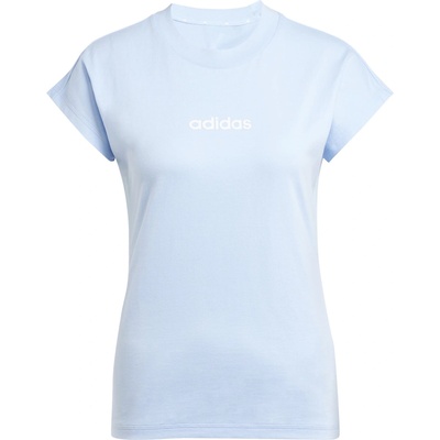 adidas Дамска тениска Adidas Essentials Linear Cotton T-Shirt Womens - Glow Blue