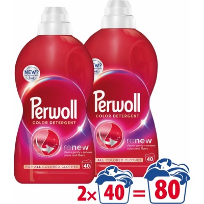 Perwoll Renew Color parcí gel 2 × 2 l 80 PD