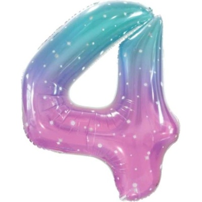 Godan Balónek fóliový číslo 4 Space Vesmír 78 cm
