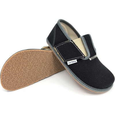 Pegres barefoot papuče BF01 čierna