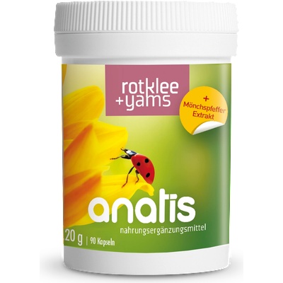 anatis Naturprodukte Rotklee + Yam + Mönchspfeffer - 90 капсули
