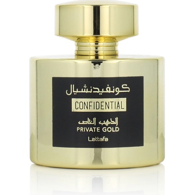 Lattafa Confidential Private Gold parfémovaná voda unisex 100 ml