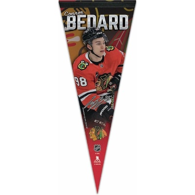 Wincraft Vlajka Connor Bedard Chicago Blackhawks NHL Premium Pennant