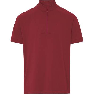 Vaude Мъжка фланелка с къс ръкав за колоездене Vaude Adlux Half Zip Shirt Cycling jersey - Carmine (056-3952-0113)