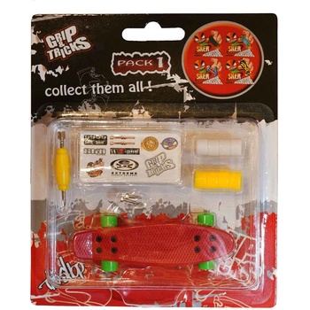 Grip & Tricks Играчка за пръсти penny board, червен (gt-f-cb-red)