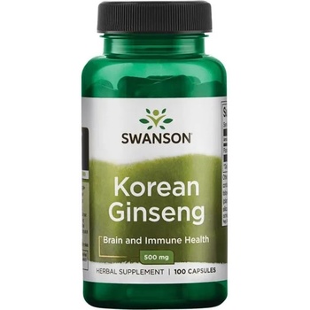 Swanson Korean Ginseng, 500 mg, 100 капсули, Swanson (SW969)