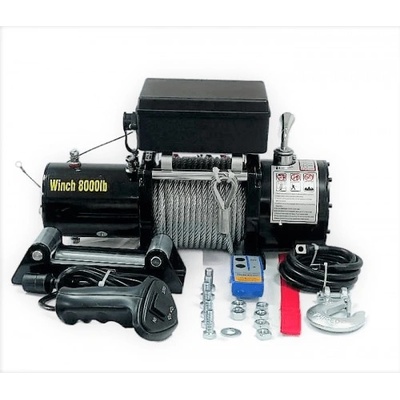 Лебедка 8000 Либри, електрическа, 12V, Titan (GY8000)