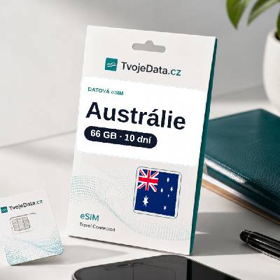 eSIM Austrálie 66 GB / 9 dní