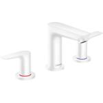 Hansgrohe Talis E - Смесител за умивалник със сифон, монтаж с 3 отвора, матово бяло 71733700 (71733700)