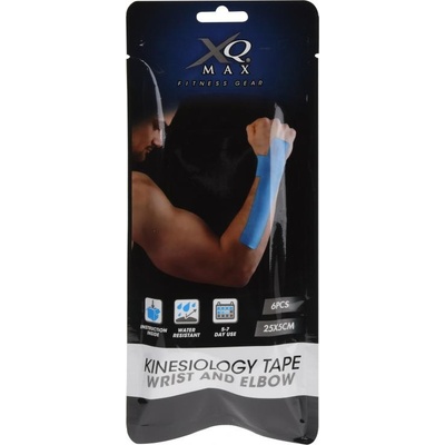 XQmax Kinesiology Wrist/Elbow Tape tejpovací páska Zápěstí 25 x 5 cm 6 ks