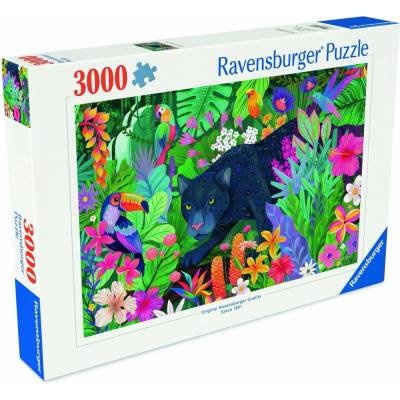 Ravensburger Panter v rozkvetlé džungli 3000 dielov