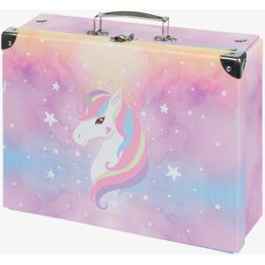 BAAGL Розов сгъваем училищен калъф с обков Baagl Rainbow Unicorn BAAGL | Rozov | Момичешки | ONE SIZE