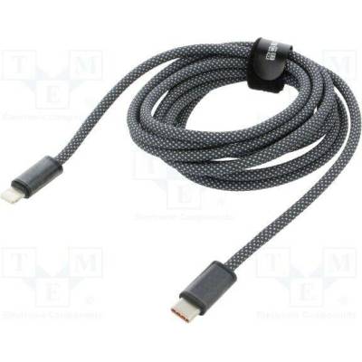 Baseus CALD000116 vidlice Apple Lightning,USB C vidlice, 2m, šedá