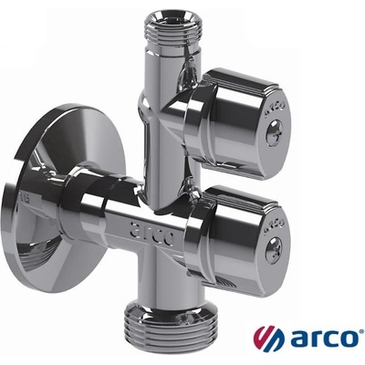 ARCO kombinovaný pračkový ventil s odbočkou 1/2\'x3/4\'x3/8\', anticalc, chrom | Zboží Auto