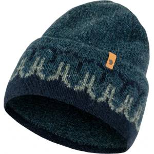 Fjällräven Зимна шапка (beanie) Fjällräven Övik Path Knit Beanie - Dark Navy / Navy - размер One Size (904-5461-0311)