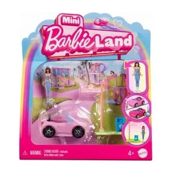 Mattel Mini Barbie Land Doll Driver Vehicle + Convertible Car ZA6038 F