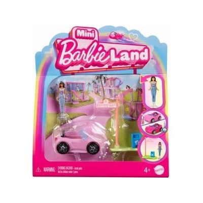 Mattel Mini Barbie Land Doll Driver Vehicle + Convertible Car ZA6038 F