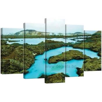 Image 1 of Картина Канава Природа 2 Сет 5 части