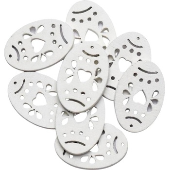 VÝREZ VEĽKONOČ.VAJÍČKO BIELE 3CM S/40