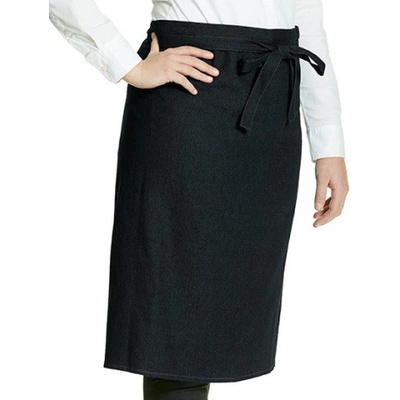 Link Kitchen Wear Džínová zástěra X989 Black 100x70cm