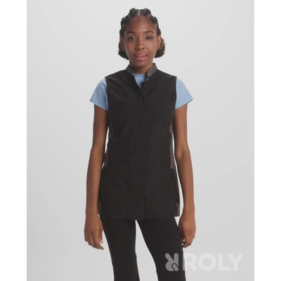 Roly Дамска медицинска туника Aldany с без ръкави и скрити копчета, 100% полиестер (DE91050)