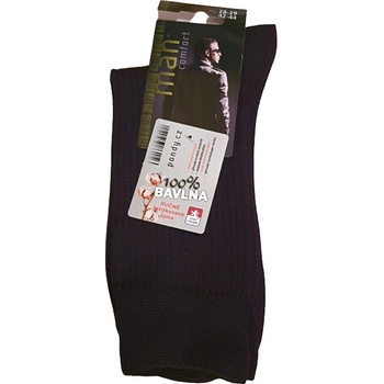 Pánské ponožky 100% Bavlna řetízkovaná špice čená