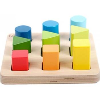 Image 1 of Hape - Дървени геометрични фигури за подреждане H0426