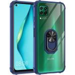  Гръб Military ring за Huawei P40 Lite - Син
