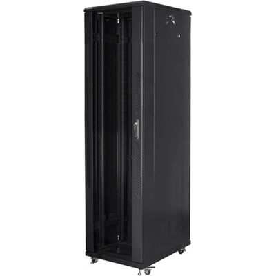 Lanberg Комуникационен шкаф Lanberg FF01-8837-12B, 19", 37U, 800 x 800 x 1826, стъклена врата, черен (FF01-8837-12B)