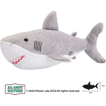 Wild Planet Плюшена играчка, Голяма бяла акула 36см. Wild Planet (K7923)
