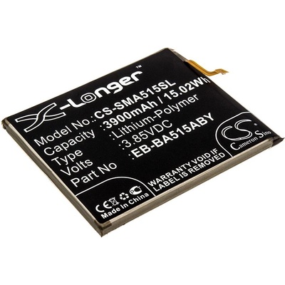 Cameron Sino Батерия за Samsung Galaxy A51 2019, Samsung Sm-A515f/dsm (eq. Samsung EB-BA515ABE), 3900 mAh (CS-SMA515SL)