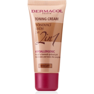 Dermacol Toning Cream 2v1 lehký tónovací krém Biscuit 30 ml