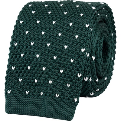 Bubibubi pletená kravata so vzorom tmavomodrá