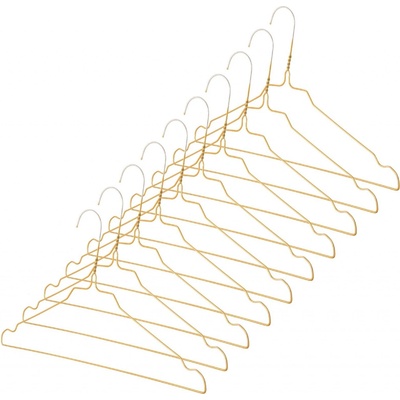 Compactor set 10 ks kovových ramínek zlaté 40 x 23 cm RAN10535 – Hledejceny.cz