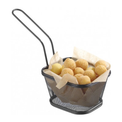 Hendi 425695 Mini košík na smažené pokrmy černý 130 x 115 x 80 mm
