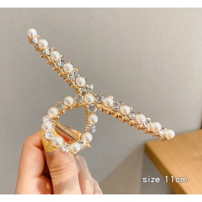 B-TOP Elegantní pozlacená dámská vlasová spona CRAB Typ: Typ 1 – Zbozi.Blesk.cz