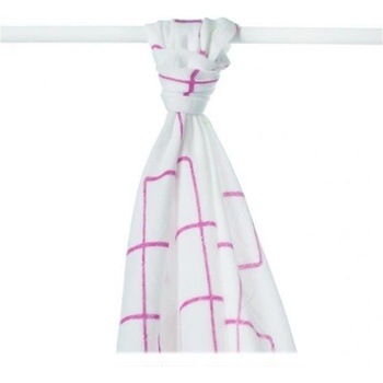 Bambusová osuška XKKOBMB Samp;C Magenta Squares 90x100cm - 1ks