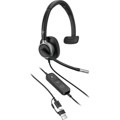 HP Poly Mission 615 Monaural USB Wired Headset WW C01C3AA#AC3