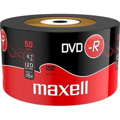 Maxell DVD-R MAXELL, 4, 7 GB, 16x, 50 бр (ML-DDVD-R4.7-50-SH)