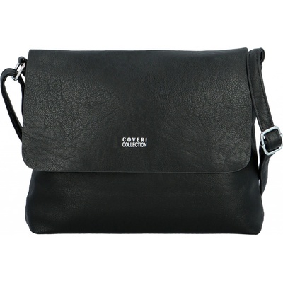 Stylová dámská koženková crossbody kabelka Annalotte černá