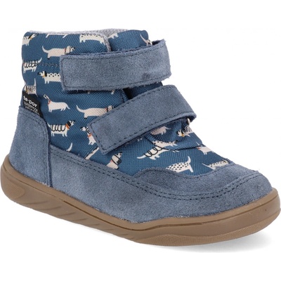 Mido dětské barefoot boty doggy blue s voděodolnou membránou