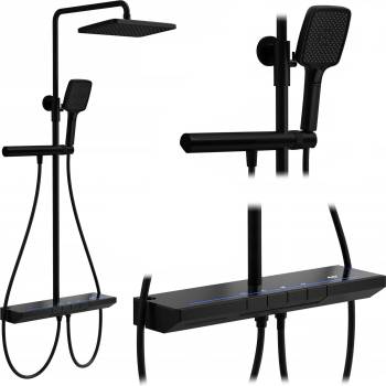 Rea Комплект за душ с термостат REA Pedro Black (REA-P0897)