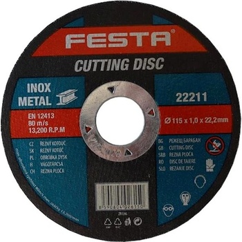 Festa Levior Kotouč řezný 125 x 1,0 x 22,2 mm 22225